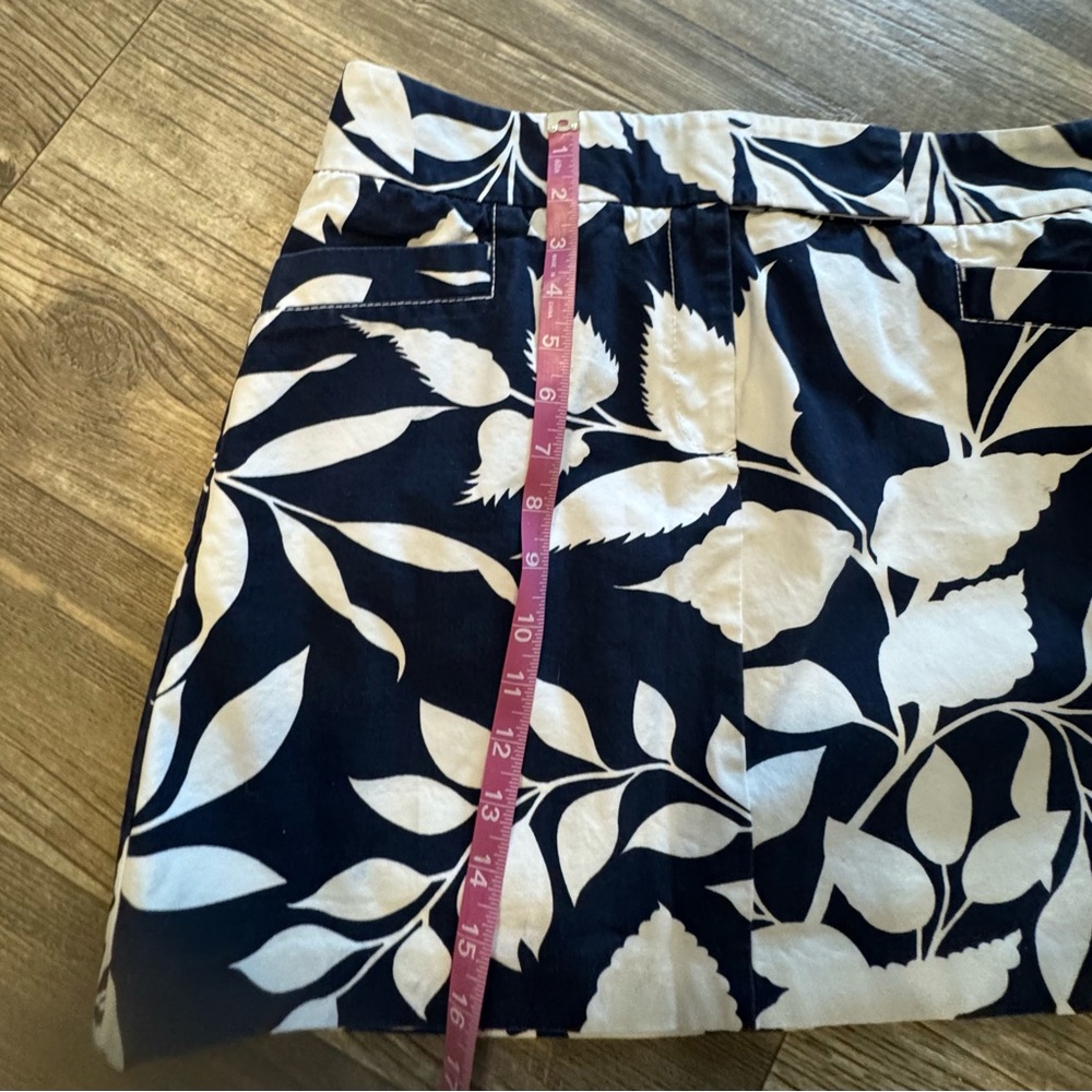 Tommy Hilfiger Navy and White Skirt
